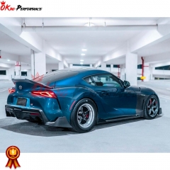 V Style Dry Carbon Fiber Trunk Spoiler Rear Wing For Toyota GR Supra MK5 A90 A91 2019-2024