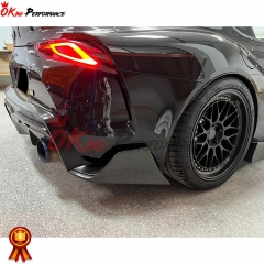 Aimgain Style Carbon Fiber Rear Spats Splitter For Toyota GR Supra MK5 A90 A91 2019-2024