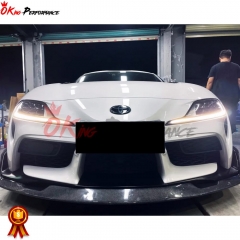 Aimgain Style Carbon Fiber Front Lip For Toyota GR Supra MK5 A90 A91 2019-2024