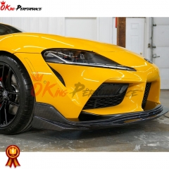 Varis Style Carbon Fiber Front Lip For Toyota GR Supra MK5 A90 A91 2019-2024