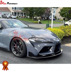 Artisan Style Carbon Fiber Front Lip For Toyota GR Supra MK5 A90 A91 2019-2024