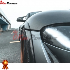 Artisan Style Carbon Fiber Wide Fender Flare Wheel Trim 8 Pcs For Toyota GR Supra MK5 A90 A91 2019-2024