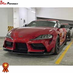 Artisan Style Carbon Fiber Front Lip For Toyota GR Supra MK5 A90 A91 2019-2024