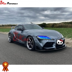 Artisan Style Carbon Fiber Front Lip For Toyota GR Supra MK5 A90 A91 2019-2024