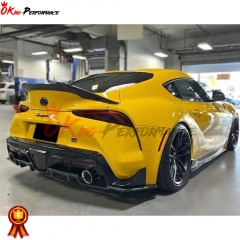 Artisan Style Carbon Fiber Rear Bumper Splitter For Toyota GR Supra MK5 A90 A91 2019-2024