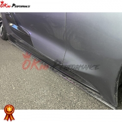 Artisan Style Carbon Fiber Side Skirt Underboard For Toyota GR Supra MK5 A90 A91 2019-2024