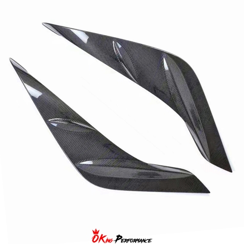 TRD Style Dry Carbon Fiber Rear Side Blades Door Garnish For Toyota GR Supra MK5 A90 A91 2019-2024