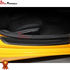 Dry Carbon Fiber Side Door Sill Plate Cover (add on) For Toyota GR Supra MK5 A90 A91 2019-2024