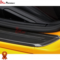 Dry Carbon Fiber Side Door Sill Plate Cover (add on) For Toyota GR Supra MK5 A90 A91 2019-2024