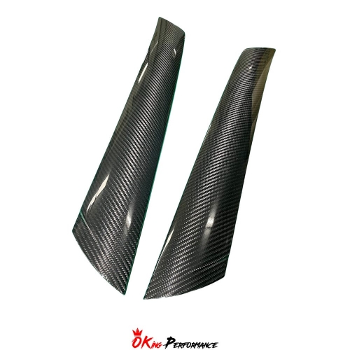 Dry Carbon Fiber A Pillar Cover Trims (Stick On) For Toyota GR Supra MK5 A90 A91 2019-2024