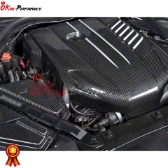 Dry Carbon Fiber Engine Cover For Toyota GR Supra MK5 A90 A91 2019-2024