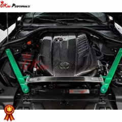 Dry Carbon Fiber Engine Cover For Toyota GR Supra MK5 A90 A91 2019-2024