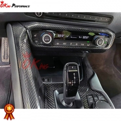 Dry Carbon Fiber Interiors Center Console Side Panel Cover Kits For Toyota GR Supra MK5 A90 A91 2019-2024