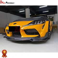 MB Style Forged Carbon Fiber Front Lip For Toyota GR Supra MK5 A90 A91 2019-2024