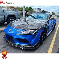 MB Style Forged Carbon Fiber Front Lip For Toyota GR Supra MK5 A90 A91 2019-2024