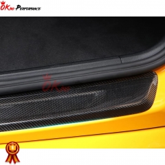 Dry Carbon Fiber Side Door Sill Plate Cover (add on) For Toyota GR Supra MK5 A90 A91 2019-2024