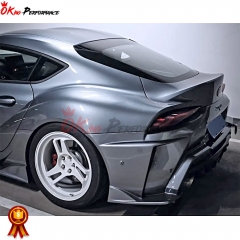 INGS Style Glass Fiber Rear Bumper For Toyota GR Supra MK5 A90 A91 2019-2024