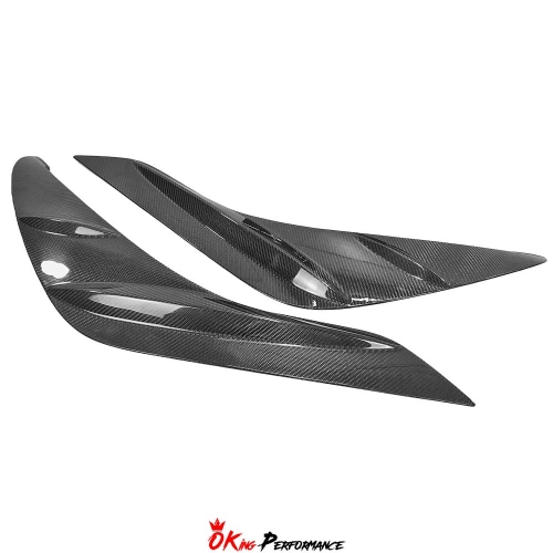 TRD Style Carbon Fiber Replacement Rear Side Blades Door Garnish For Toyota GR Supra MK5 A90 A91 2019-2024
