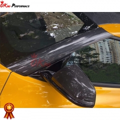 Dry Carbon Fiber A Pillar Cover Trims (Stick On) For Toyota GR Supra MK5 A90 A91 2019-2024