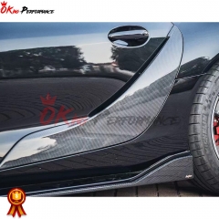 Dry Carbon Fiber Rear Side Blades Door Trims For Toyota GR Supra MK5 A90 A91 2019-2024