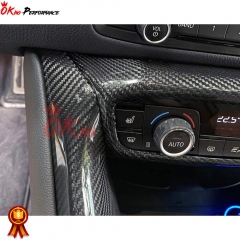 Dry Carbon Fiber Interiors Air Con Control Panel AC Cover Kits For Toyota GR Supra MK5 A90 A91 2019-2024