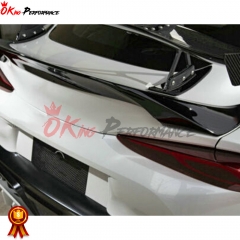 RJ Style Carbon Fiber Rear Trunk Spoiler Wing For Toyota Supra MK5 A90 A91 GR