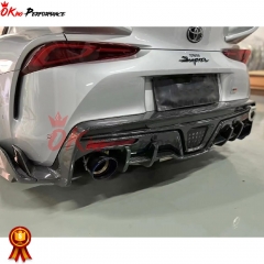 Toms Style Carbon Fiber Rear Side Spat For Toyota Supra MK5 A90 A91 GR 2019-2024