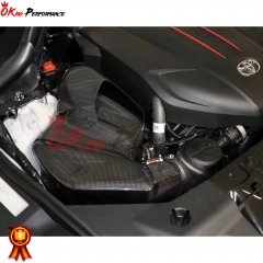 GrupperM Style Dry Carbon Fiber RAM Air System Intake Kit For Toyota Supra MK5 A90 A91 GR B58 2019-2024