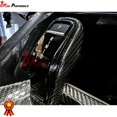 Dry Carbon Fiber Interiors Gear Shift Knob Cover Kits For Toyota Supra MK5 A90 A91 GR 2019-2024