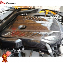 V2 Carbon Fiber Engine Bay Cover For Toyota Supra MK5 A90 A91 GR B58 V6