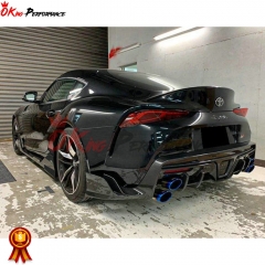 Toms Style Carbon Fiber Rear Diffuser For Toyota Supra MK5 A90 A91 GR 2019-2024