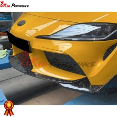 Toms Style Carbon Fiber Front Lip For Toyota Supra MK5 A90 A91 GR 2019-2024