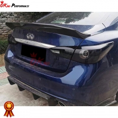 400R Style Smoke Black Tail Light For Infiniti Q50 2018-2024