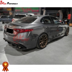 Quadrifoglio Style PP Rear Bumper For Alfa Romeo Giulia 2016-2023