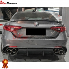 Quadrifoglio Style PP Rear Bumper For Alfa Romeo Giulia 2016-2023