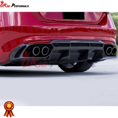 A Style Carbon Fiber Rear Diffuser For Alfa Romeo Giulia Base Ti 2016-2023