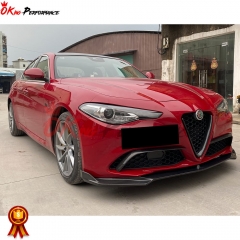 A Style Carbon Fiber Front Bumper Vent Trim For Alfa Romeo Giulia Base Ti 2016-2023