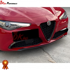 A Style Carbon Fiber Front Lip (Small One) For Alfa Romeo Giulia Base Ti 2016-2023