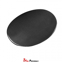 Dry Carbon Fiber Gas Fuel Filler Tank Cover For Alfa Romeo Giulia Quadrifoglio 2016-2023