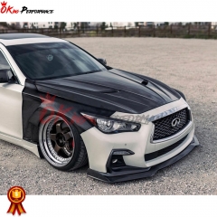 Vents Style Carbon Fiber Fender For INFINITI Q50 2013-2024