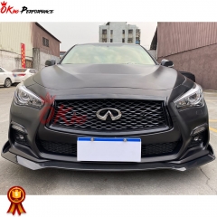 A Style Carbon Fiber Front Lip For INFINITI Q50 2013-2024