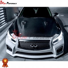 GTR Style Carbon Fiber Hood For Infiniti Q50 2013-2024