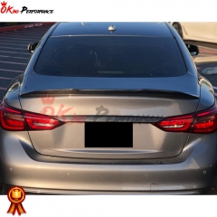 Dry Carbon Fiber Trunk Lid Cover Trim (with out logo) For INFINITI Q50 2018-2024