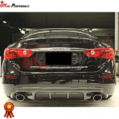 Access Evolution Style Rear Carbon Fiber Diffuser For INFINITI Q50 2013-2017