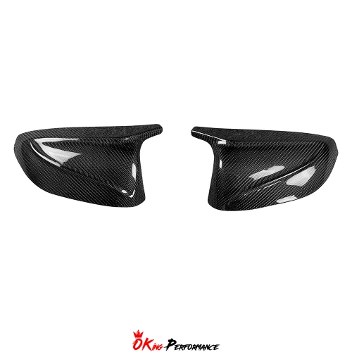 NEW Style ABS+Carbon Fiber Mirror Cover (replacement) For INFINITI Q50 2018-2024