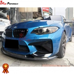 MTC Style Carbon Fiber Front Lip For BMW F87 M2 2016-2019