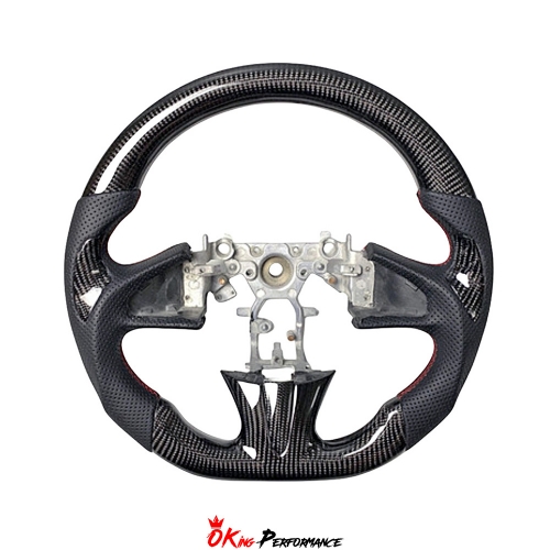Oking V1 Style Custom Made Carbon Fiber Steering Wheel For Infiniti Q50 Q50S 2013-2017