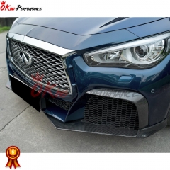 Project Black S Concept Style Partial Carbon Fiber Body Kit For Infiniti Q50 2013-2024