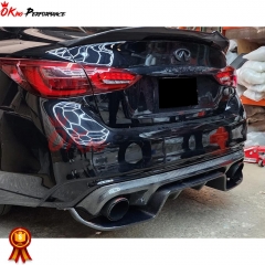VE Style Carbon Fiber Rear Diffuer For Infiniti Q50 2013-2024