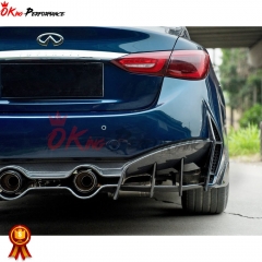 Project Black S Concept Style Partial Carbon Fiber Body Kit For Infiniti Q50 2013-2024